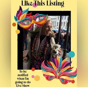 LIVE SHOW FLYER - LIKE THIS LISTING - GET NOTIFIED WHEN I AM GOING TO LIVE